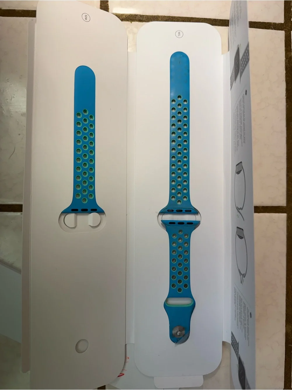 Blue Sport-Style Silicone Watch Band for Smartwatches
